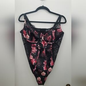 Torrid Floral Lace Bodysuit